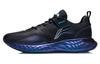 Cloud Shield Textile, TPU Abrasion Resistant Low Top Running Shoes Men's Black Purple AGLR233-53