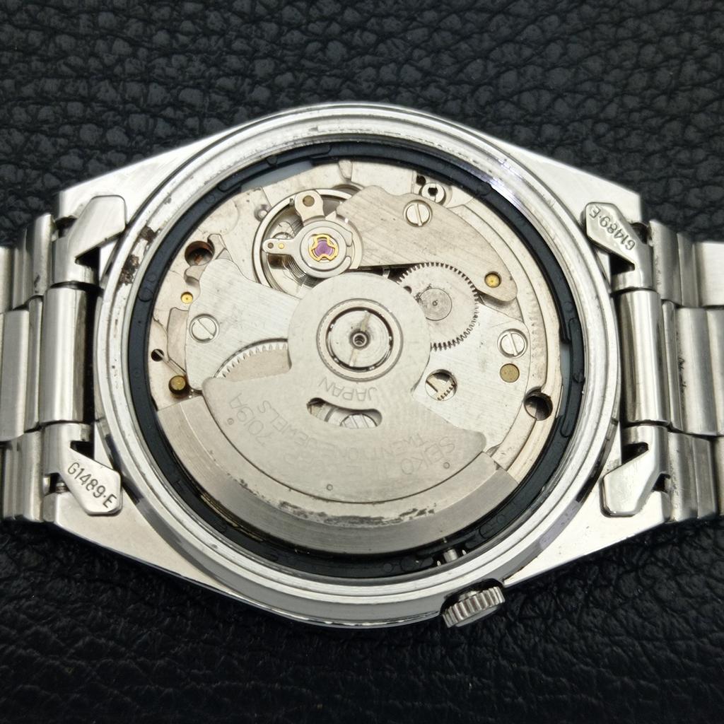 GENUINE VINTAGE SEIKO 5 AUTOMATIC 7019A JAPAN MENS RED DIAL WATCH A702408-5 R124-a702408