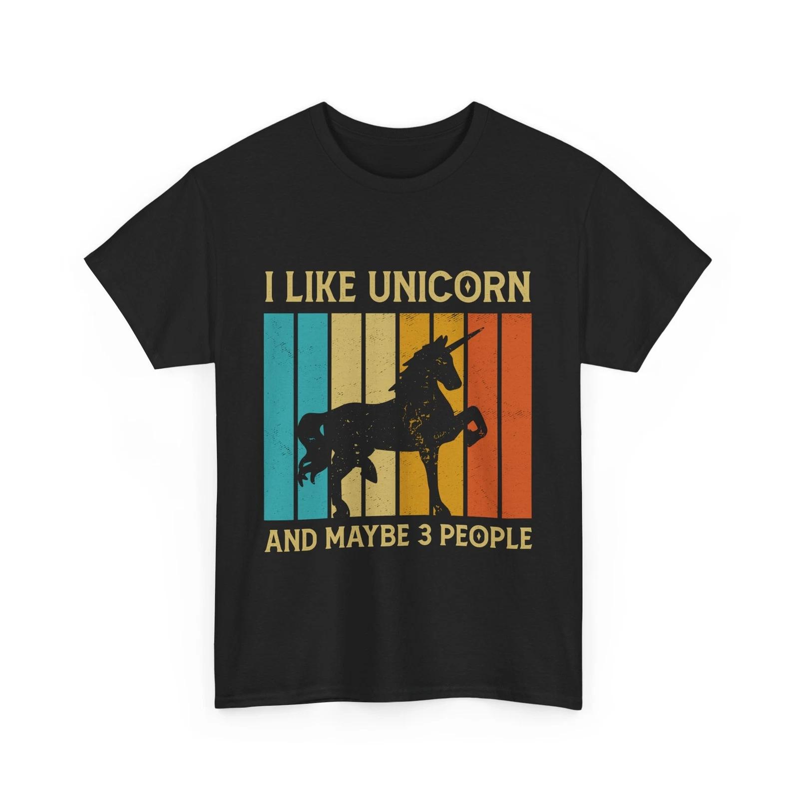Horse Shirt, I Like Unicorn And Maybe 3 People Horse Lovers Funny Quote Shirt 2XL