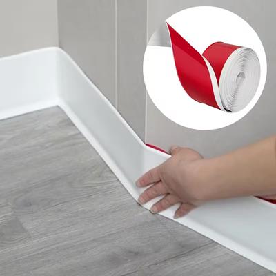 1PC 1m/3meters Vinyl Waist Line Wallpaper Living Room PVC Baseboard Molding Trim Self-Adhesive Flexible Wall Border Sticker