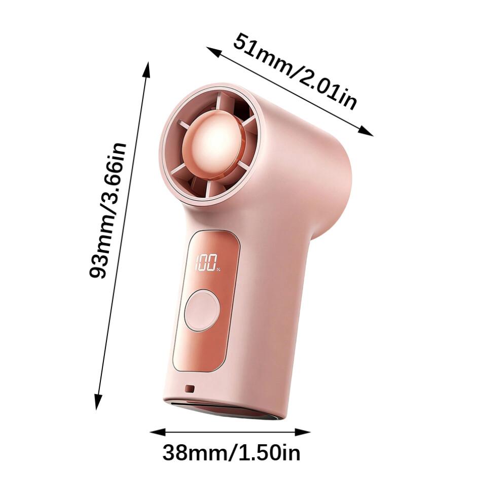 Quiet Handheld Fan 6 Speed Mini Cooling Desk Fan USB-White 1