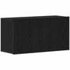 TV Cabinet Black Oak 80 x 30 x 41 cm Engineered Wood