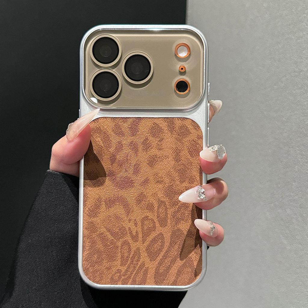 Leopard Print Skin for iPhone 17 Pro Max - Compatible with Apple 16 Drop-Proof Case
