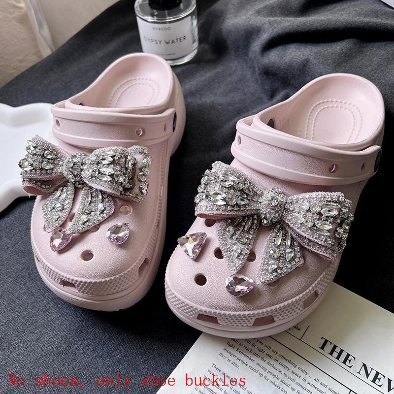 1 Set Faux Diy Accessories Elegant Bow Shoes Decor Suitable For Hole Shoes And Sandals Holidays Party Gifts