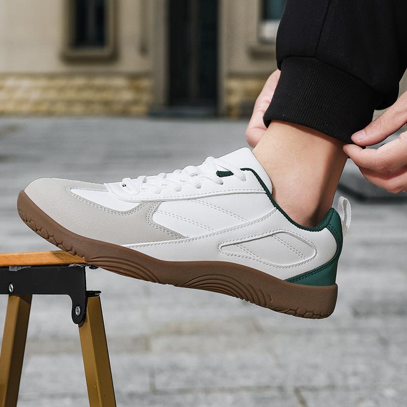 Men's Barefoot Sneakers With Wide Toe Nose Feet Minimalist Cow Suede Leather Upper Casual Man Shoes Footwear For Woman