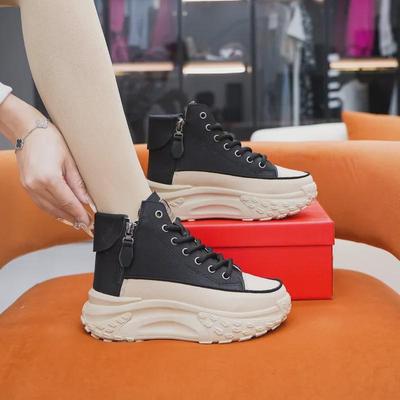 Women's Large Snow Boots: High-Top Velvet, Thick-Soled, Winter 2024 Sports Casual