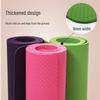 TPE Non-Slip Thickened Fitness Mat with Skipping Rope for Boys & Girls - Extended Length for Home Workouts