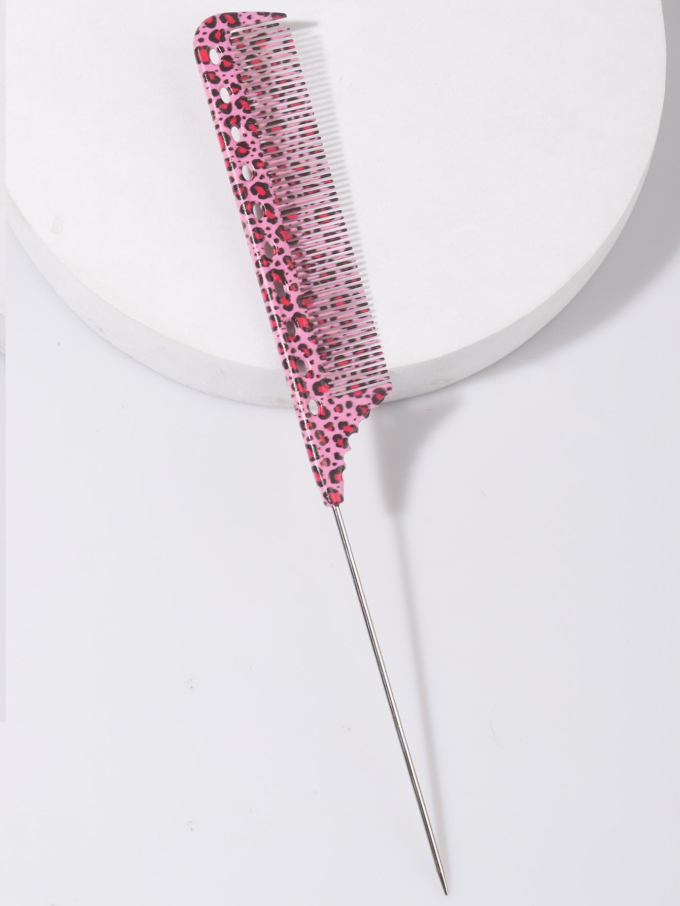 

5 шт. Прочный набор расчесок для волос с леопардовым принтом и эргономичным дизайном для всех типов волос