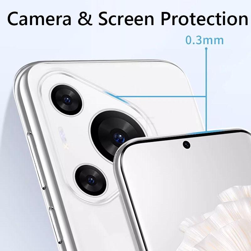 Simple Slim Soft TPU Clear Transparent Phone Case On For Huawei Pura 70 Pro Plus Pura70 Pro+ Cover Fundas Capa