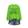 Womens Oversized Cotton Blend Hoodie Sweatshirt With Graphic Print Winter Casual Wear