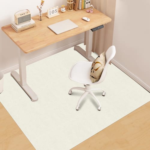 YIDIHO Chair Mat, 160x140cm, 4mm Thick, Non-Slip, Floor Protection Mat, Cushioned, Soundproofing, TPR Mat, Sound-Absorbing, Soundproofing Mat, Compati