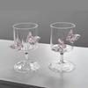 3D Butterfly 250ml Wine Glass