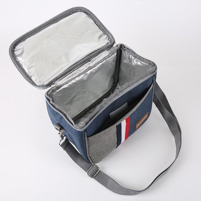 Insulated Waterproof Thermal Shoulder Picnic Cooler Lunch Bag Storage Tote Box For Outdoor Activities