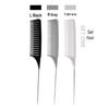Barber Shop Sectioning & Dyeing Highlight Comb Set - Steel Needle and Fine Teeth, Heat-Resistant, Pointed Tail