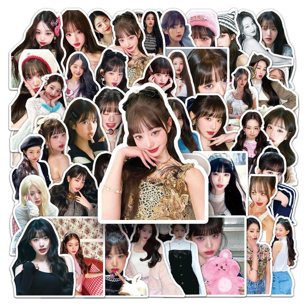50 Jang Won-Young Stickers from Korean Girl Group IVE - Waterproof Celebrity Decor for Phone Cases & Stationery