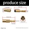 Brass Air Chuck Adapter With Leak Resistant Seal for American Style Valves On Cars Motorcycles Bicycles Quick Inflation Tool