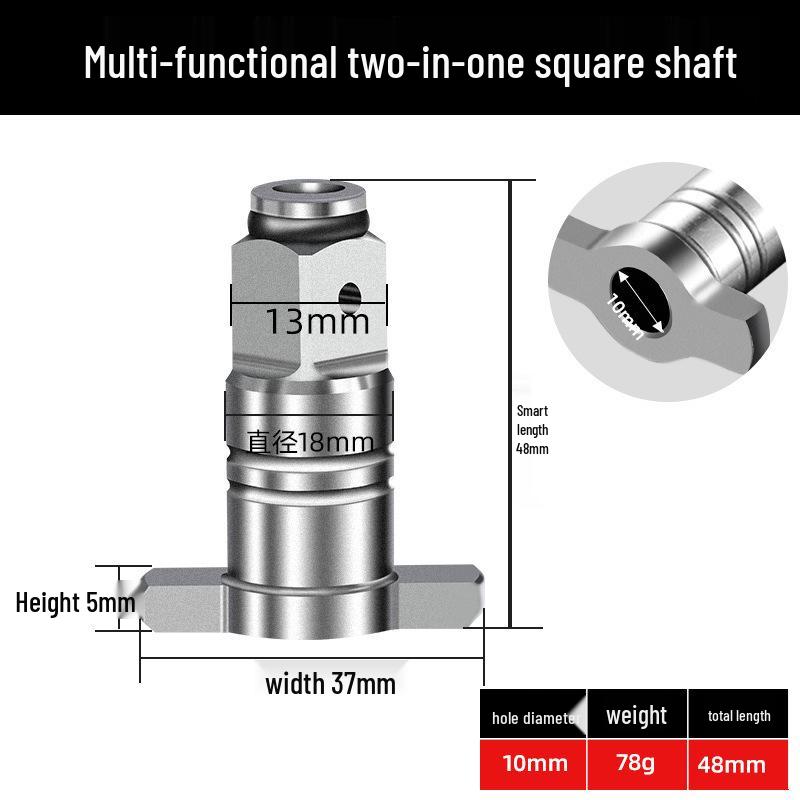 Adaptador de Broca para Chave de Torque Elétrica de Uso Duplo Dayi: Ferramenta de Ponta de Chave de Fenda Quadrada Multifuncional