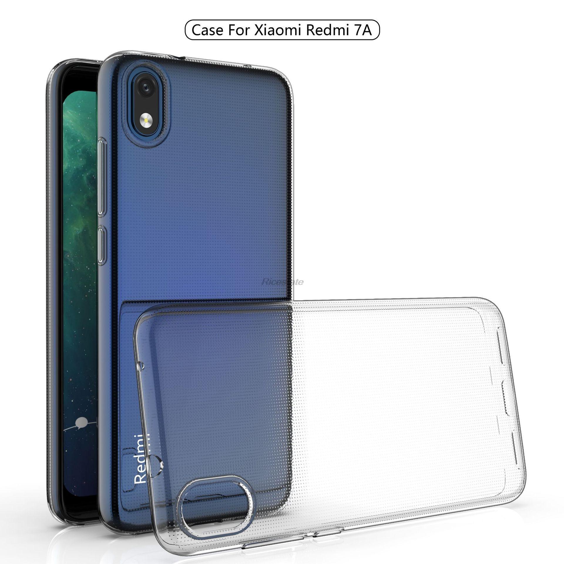 Clear Case for Xiaomi Redmi 7A Transparent TPU Shockproof Phone Case Redmi 7A Protection Cover