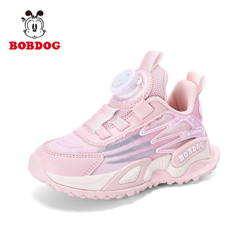 Bobdog Girls 'sneaker New Style Mesh Breathable Soft Sole Daddy Shoes Medium Large Girls' Button Running