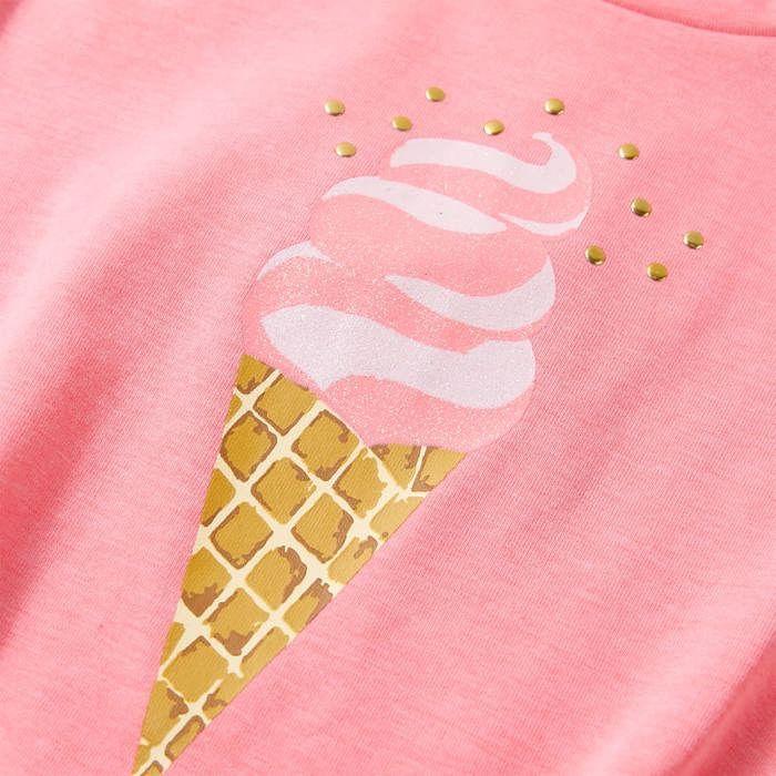 T-shirt pour enfants rose fluo vif 92/104/116/128/140