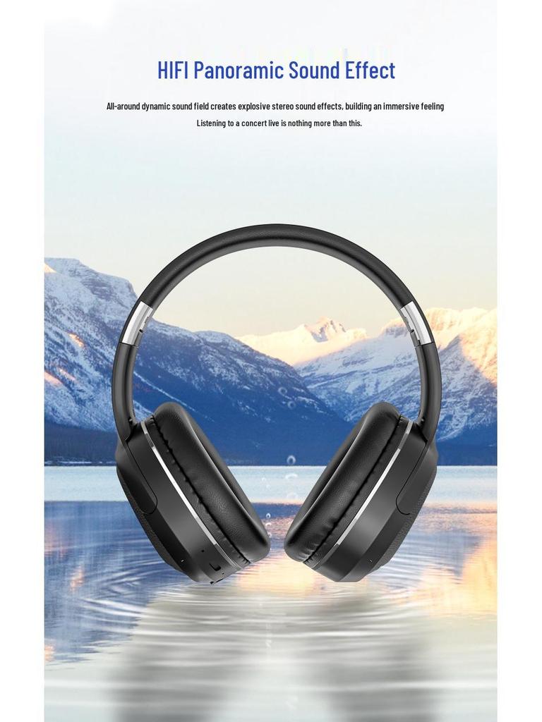 Bluetooth Headset: Foldable, Retractable, Stereo, Heavy Bass, Head-mounted Wireless Earbuds