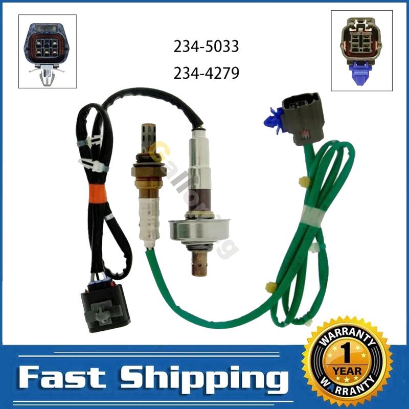 2x For Mazda 6 2.5L 2009 2010 2011 2012 2013 4 & 5 Wire Air Fuel Ratio Oxygen O2 Sensor 02 Upstream Downstream 234-4279 234-5033