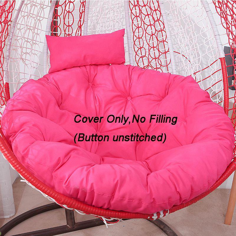 Rattan Swing Chair Cushion Hanging Egg Chair Soft Mat Pad Cover Inoutdoor Patio