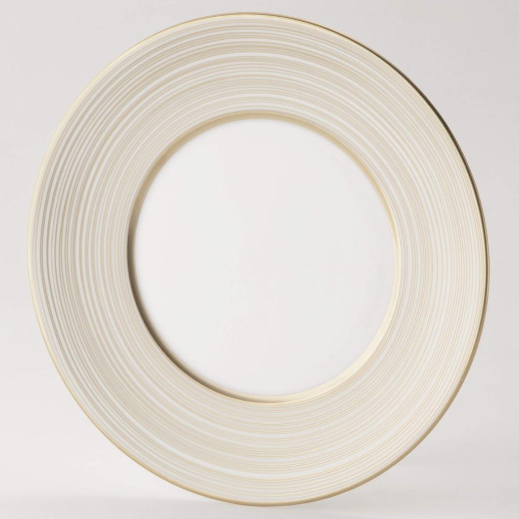 NARUMI Plate with Gold Swirl Made in Band, 16cm, Japan, 52146-5728