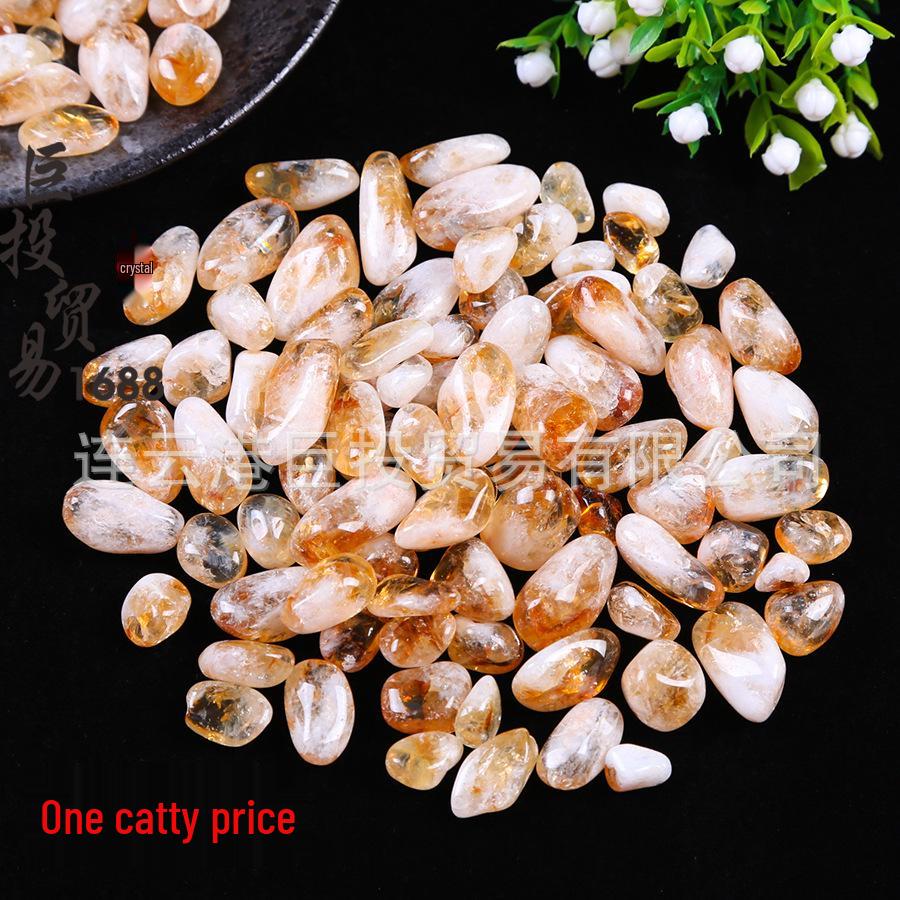 Brazilian Yellow Citrine Gravel for Aquariums and Potted Plant Decor