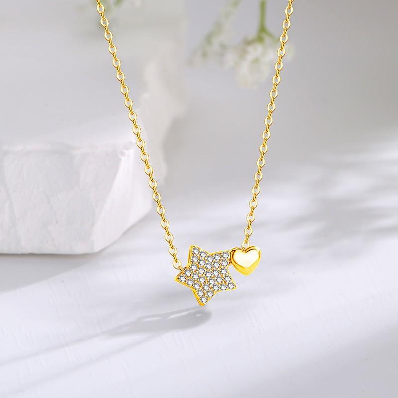 

Новая подвеска в виде пятиконечной звезды на ключицу, женское ожерелье в виде звезды, простое модное ожерелье, темперамент высокого класса