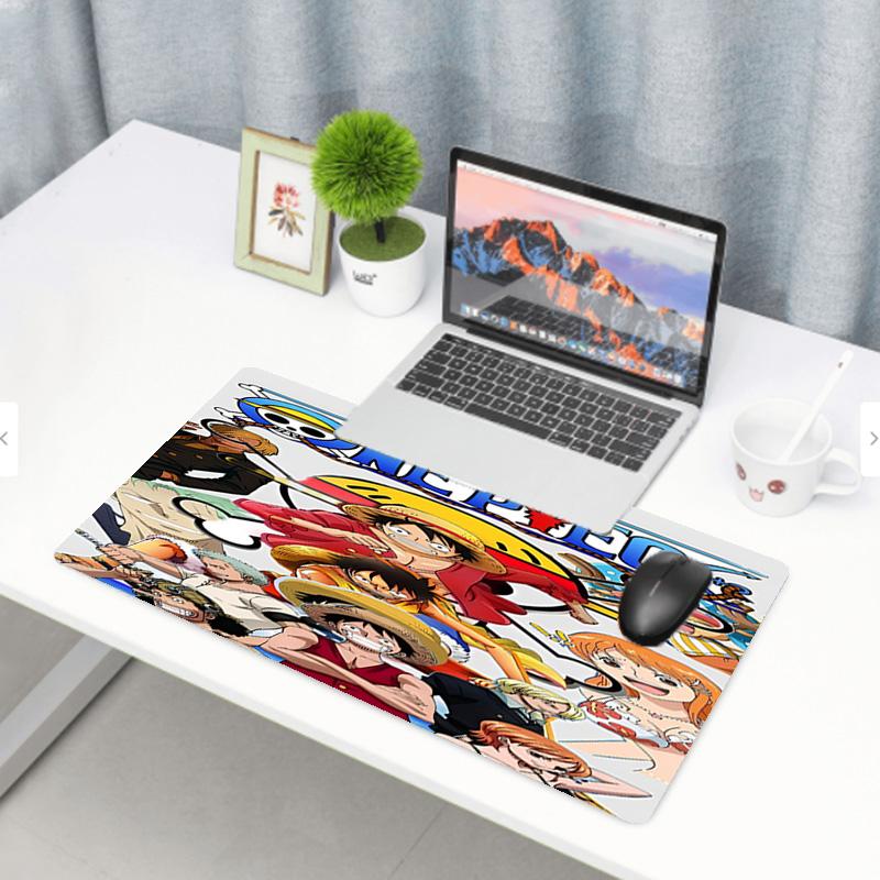 Tapis de Souris Imprimé One Piece, Tapis Antidérapant pour Clavier de Bureau, pour PC Portable Gaming Travail Utilisation Quotidienne, Cadeau Surprise Cool pour Festival