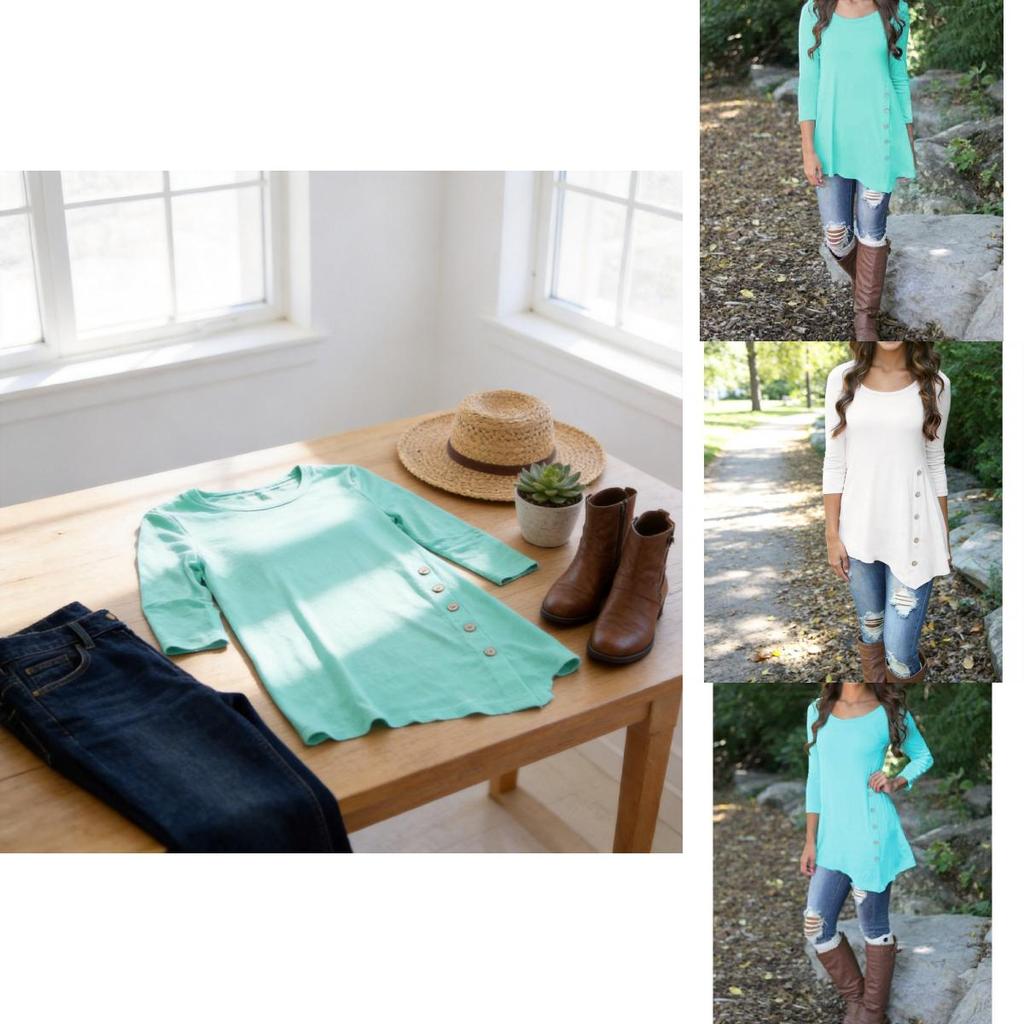 Womens Long Sleeve Casual Shirt With Loose Fit For Daily Wear