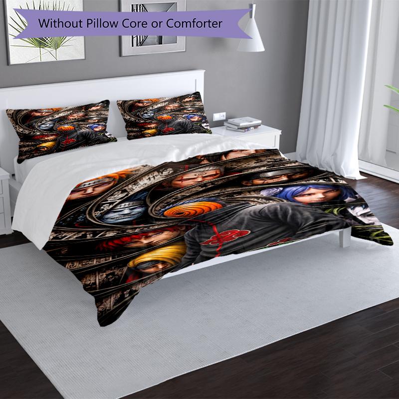 N-Narutos Characters Print Flannel Blanket, Soft Warm Lightweight Throw Blanket for Living Room,Sofa Bed Camping Office
