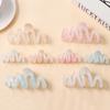 New Jelly Color Wave Style Hair Claw Decorative Acrylic Hair Clamps Large Geometric Hair Accessories for Women Girls