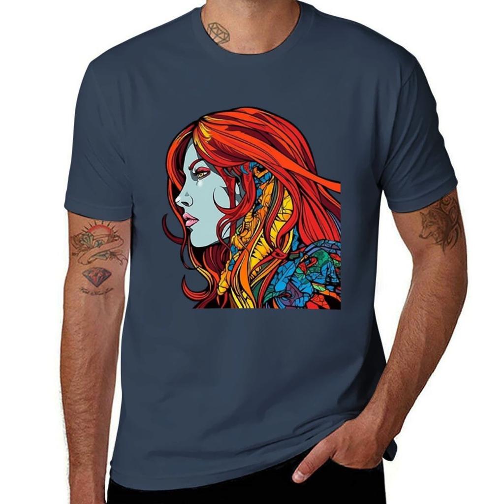 Red Sonja Graffiti Profile Tshirt Sports Basic Short Sleeve Tshirt