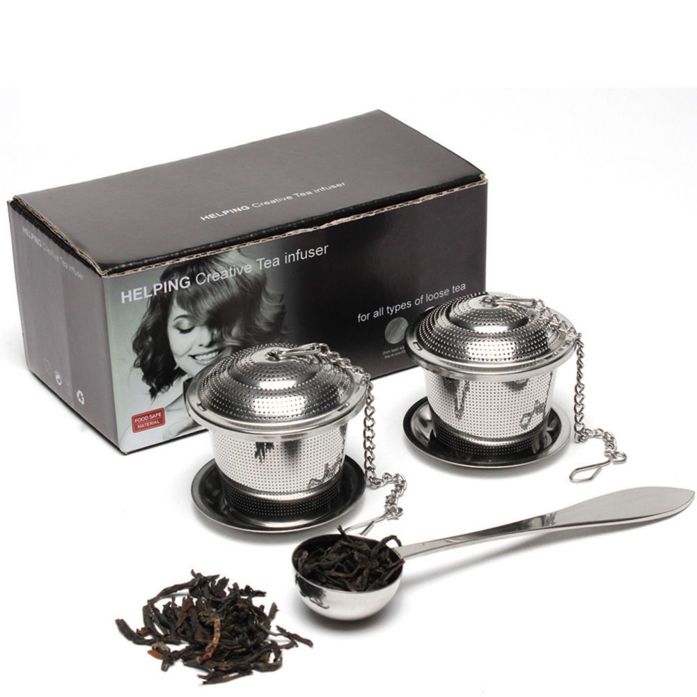 Tea Strainer Set Stainless Steel Easy to Clean for Kettle And Cup