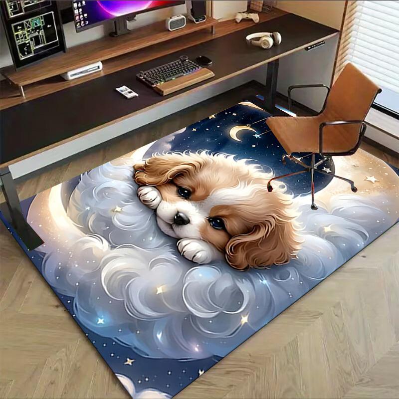 1 Stück Mond Wolke Extra Groß Rutschfester Teppich, Büro, Familie, Schlafzimmer, Studio - Großer TeppichJ0391