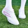 Kids' Pink Football Cleats - Unisex Spike Shoes for Girls & Boys, Korean Style Training