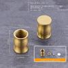 Piedini Mini Tavola in Ottone e Legno 4 Pezzi Riser Antiscivolo per Scatola Gioielli Vassoio Espositore Piccoli Mobili Uso Artigianato Fai da Te