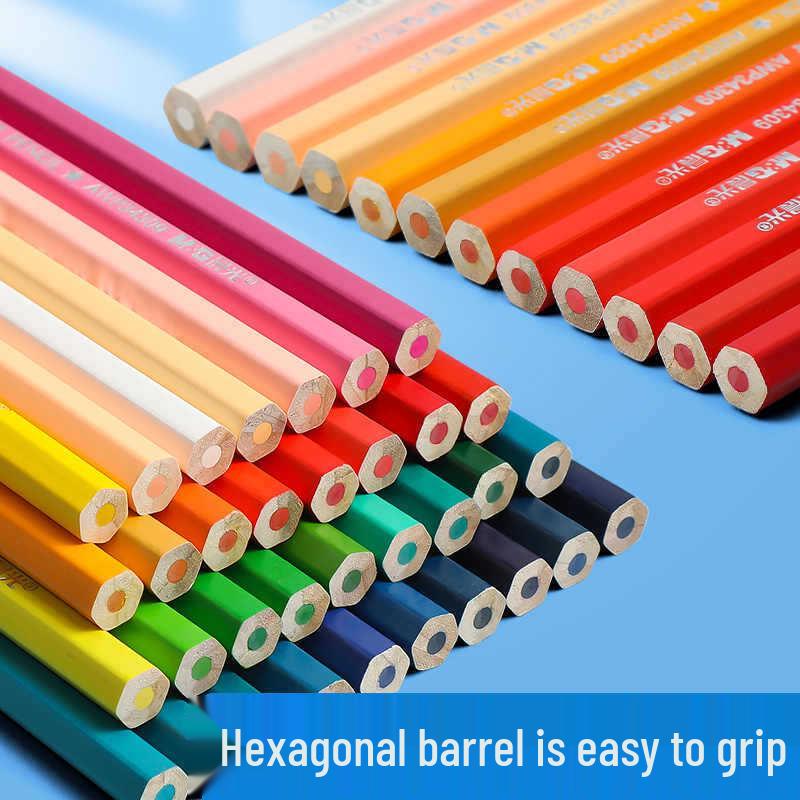 Chen MG 48/24-Color Oil-Based, Water-Soluble Colored Pencils with Watercolor Brush for Beginner Painters