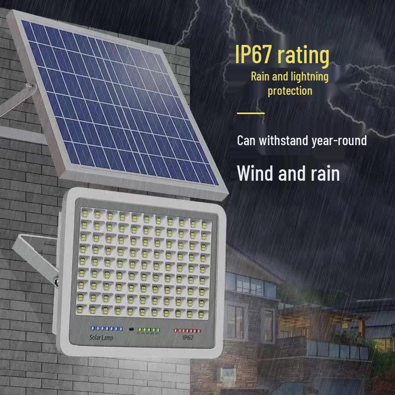 Solar Outdoor Courtyard and Street Flood Light with Motion Sensor