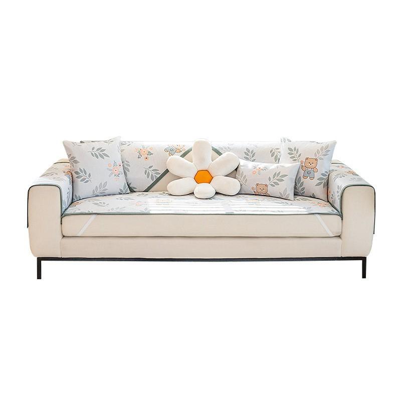 Non-Slip Sofa Seat Cushion Cloth Cushion Sofa Cushion Ice Sofa Slipcover Summer Mat