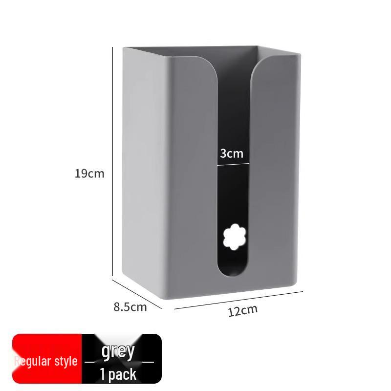 Wall-Mounted Transparent Tissue Box for Kitchen & Bathroom