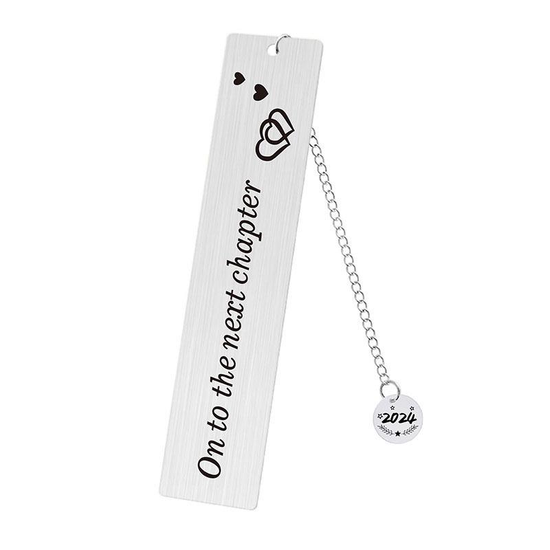 2024 Teacher's Day Engraved Round Pendant Bookmark - Student & Teacher Souvenir Gift