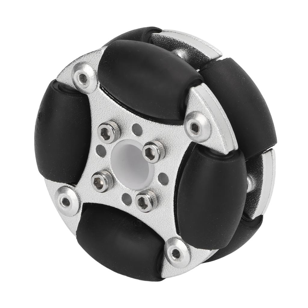 48mm Double Aluminum Alloy Omni Directional Wheel Loading 3kg for Robotic Competition