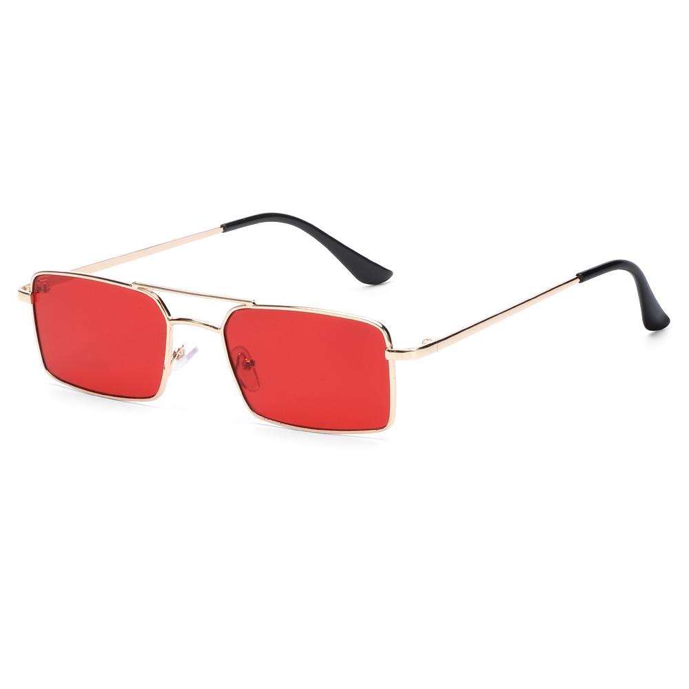 

1PC Unisex Rectangle Sunglasses New Ocean Lens Candy Colors Retro Classic Fashion Small Metal Eyewear Vintage Glasses Other