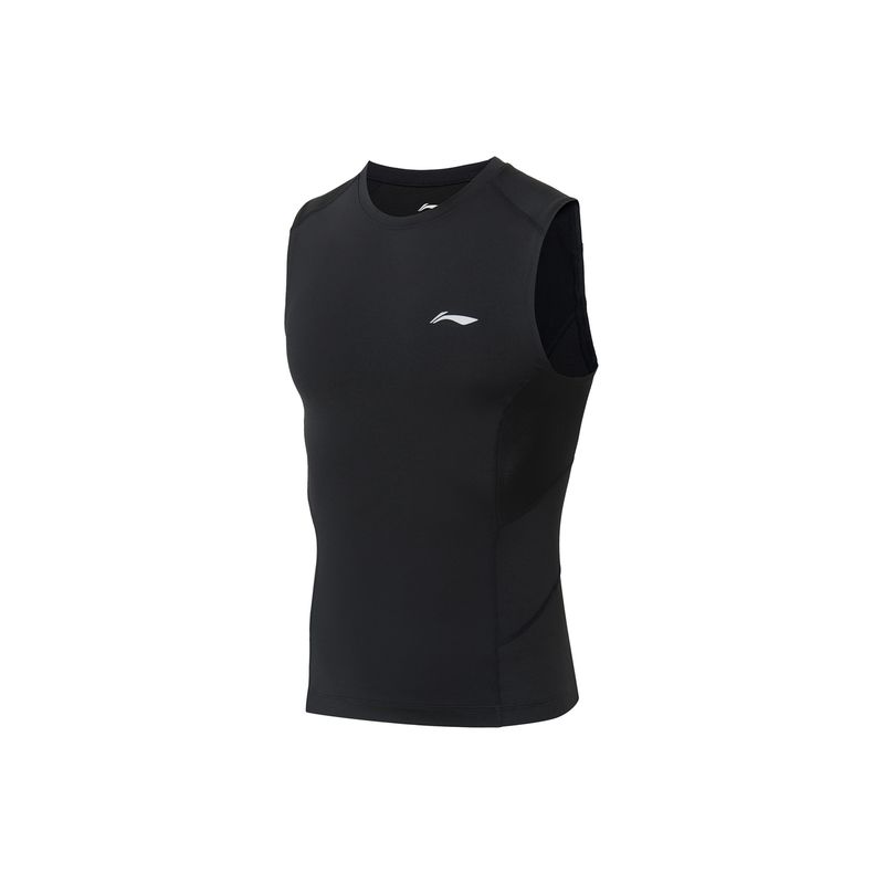 

Мужской эластичный светоотражающий вязаный жилет-тайтсы Li Ning Black S