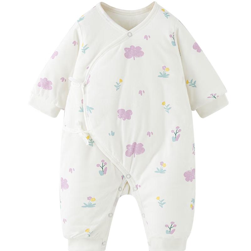 Infant Thickened Quilted Butterfly Romper 66cm