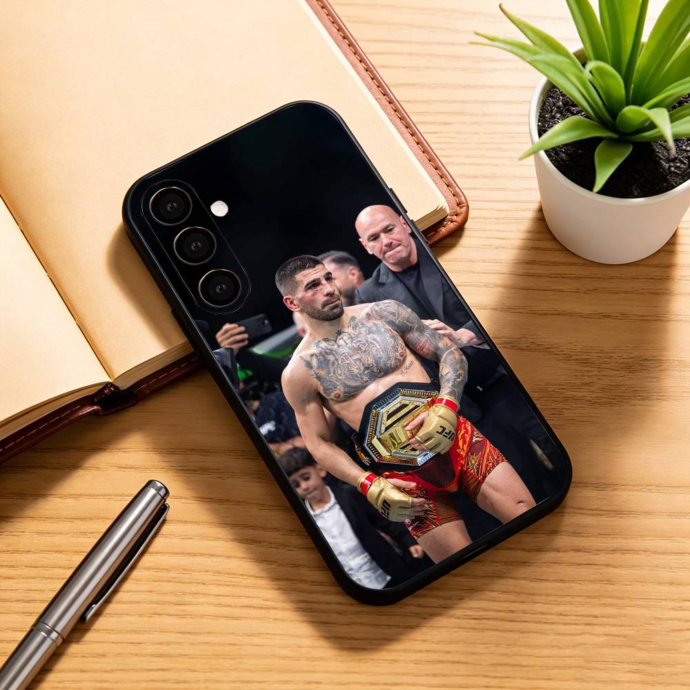 C-Champion Ilia T-Topuria  Phone Case Black Silicone Soft For Samsung Galaxy A73,A72,A71,A70,A53,A52,A51