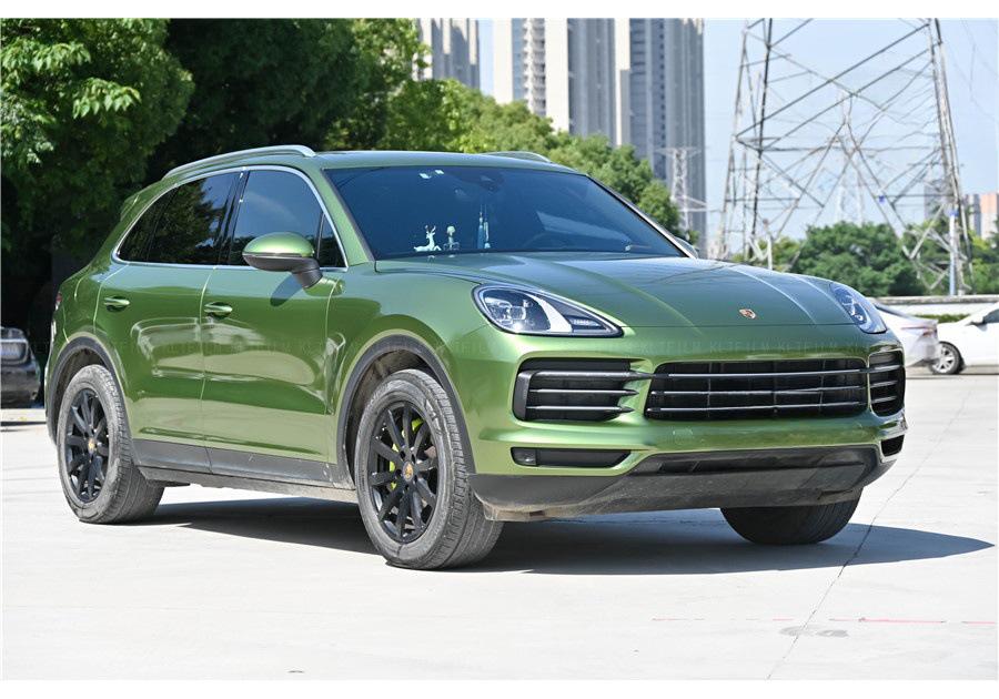 High Gloss PET Metal Mamba Green Paint Protection Car Wrap